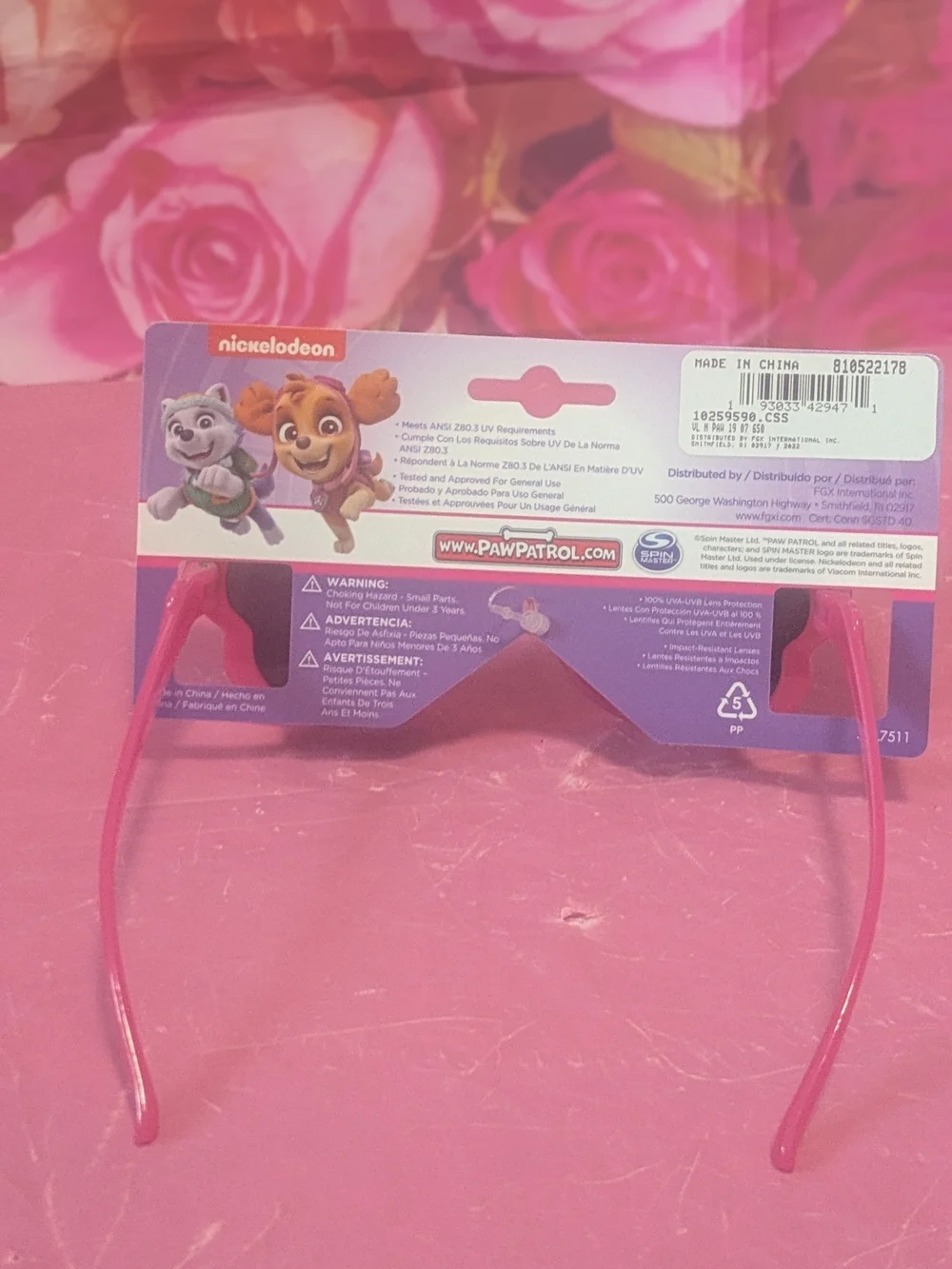 Nickelodeon PAW Patrol Pink Kids Sunglasses